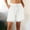 White, variant on ByworldtasicNo Boundaries Women's Athletic Shorts Drawstring Elastic Waist Summer Beach Shorts with Pockets