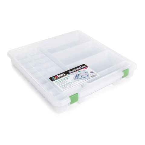 Plastic Storage Case Satchel Cartridge and Electronic Cutting Tool Organizer Clear 
