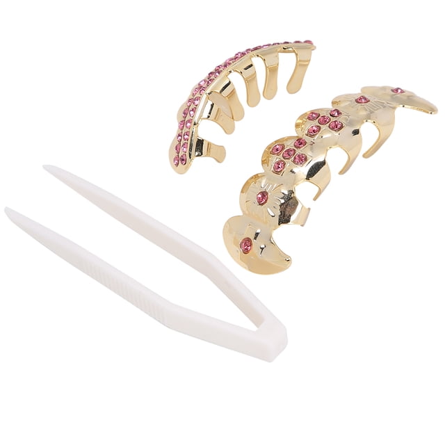 Gold Teeth Brace Set Metal Teeth Decoration Jewelry For Party Hip Hop Show