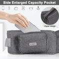 thumbnail image 6 of Kisdream Hip Seat Baby Carrier, Baby Hip Seat Ergonomic, Adjustable Waist Belt, Zipper Pocket for Essentials for 0-36 Months 7-41lbs Newborn, Grey, 6 of 9