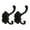 Black, variant on Nordic Styles Without Drilling Over Door Hook Alloy Rustproof Hanger for Coat Bags Towels Bathroom Storage