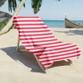 thumbnail image 3 of Taotanxi Beach Towel - Oversized Mircofiber Beach Towel 27.56'' x 59.06'', Striped Lightweight Pool Towel, Swim Travel Towel for Adults Mens Women,Red#1083, 3 of 6