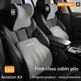thumbnail image 2 of Wisewang Car Headrest Neck Support Pillow Premium Memory Foam Core Adjustable Straps Car Headrest Lumbar Support Daily Commutes Pink, 2 of 6
