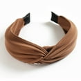 thumbnail image 2 of Women's Solid Headband Bow Tie Velvet Wide Brim Hair Wrap Accessory, 2 of 3
