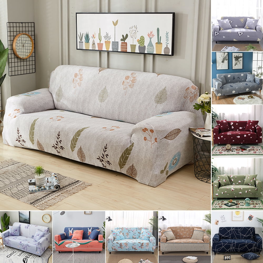 Printed Slipcover Sofa Covers Spandex Stretch Couch Cover Furniture Protector 