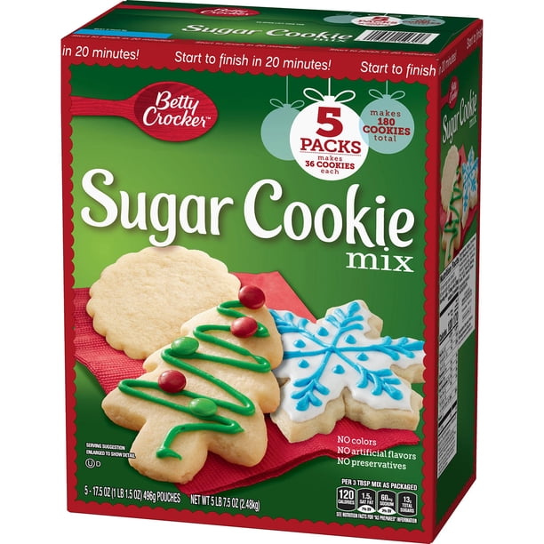 Betty Crocker Sugar Cookie Mix 5 Pack Of 17.5 Oz Net Wt 87.5 Oz