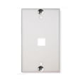 thumbnail image 1 of ICC IC107FFWWH Wall Plate Phone Flush 1-Port - White, 1 of 1