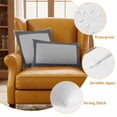 thumbnail image 6 of Black Retro Greek Key Outdoor Pillow Covers 18x18 Set of 2,Waterproof Patio Throw Pillowcase Protectors,Gray Greece Ancient Farmhouse Geo Decorative Pillow Shams Cushion Covers for Seat Bed Couch, 6 of 8