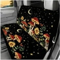 thumbnail image 3 of Pzuqiu Red Mushroom 14 Pcs Interior Covers Easy Install Front Saddle Blanket Rear Split Bench Cover Steering Wheel Center Console Pad Shoulder Strap Pads Seat Headrest Coasters Keychain, 3 of 7