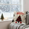 thumbnail image 5 of VOTRUDI 1 Pc Christmas Throw Pillow Cover - Polyester Washable Holiday Sofa/Couch Decor, 45x45cm (17.7in) Multicolor Christmas Home Decoration for Living Room Bedroom, 5 of 6