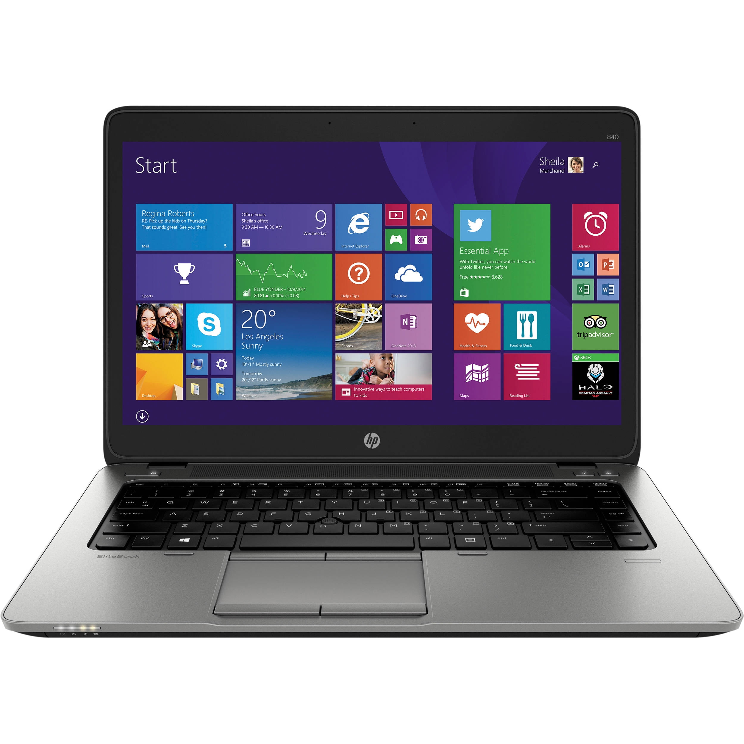 Windows 7 Professional 64 Loaded for HP EliteBook 840 G2 NEW 1TB Hard Drive 