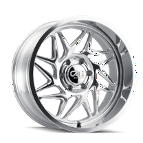 Cali Off-Road Gemini-9112 22X12 8X165.1 -51Et 125.2Cb Polished/Milled Spokes