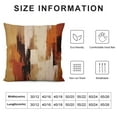 thumbnail image 5 of ONETECH Burnt Orange Abstract Pillow Covers Abstract Rust Art Painting Decorative Throw Pillowcase Modern Artwork Square Couch Cushion Cover for Living Room Sofa Accent Home Decor,, 5 of 5