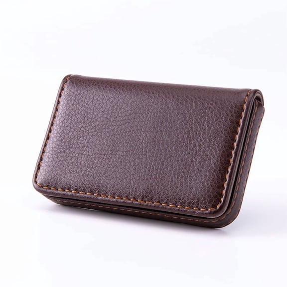 Business Card Holder Magnetic Attractive PU Leather Business Card Case Name Card Box