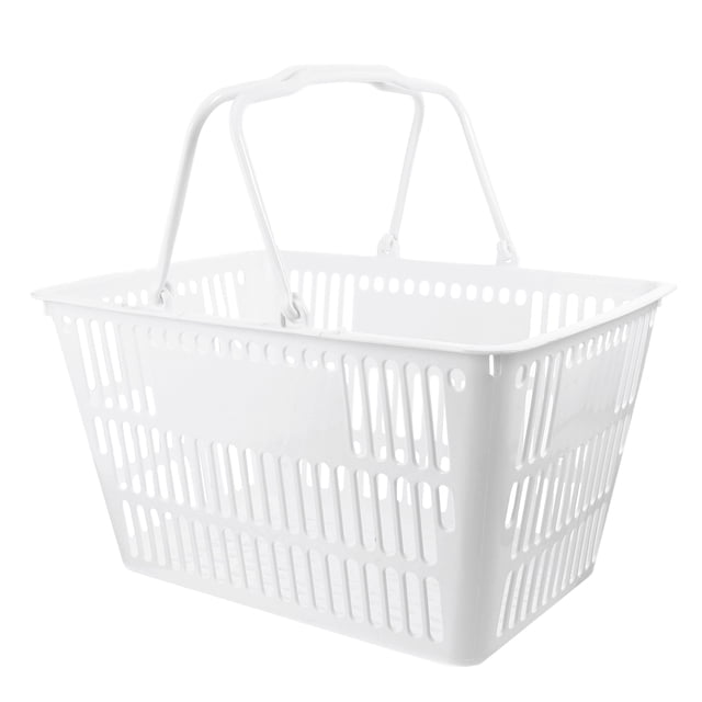 1pc Storage Basket Portable Bathroom Toiletries Organizer Shopping Basket Random Color