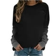 thumbnail image 4 of Mingw Womems Colored Tees Sweatshirts Crew Neck Long Sleeve Fall Tunic Top, 4 of 5