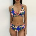 thumbnail image 2 of Babysbule Womens Swimsuits Clearance Women Print Sexy Push-Up Padded Bra Beach Bikini Set Swimsuit Beachwear, 2 of 9