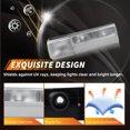 thumbnail image 5 of 2PCS Clear Lens Rear Bumper Tail Light Rear Light Brake Lights Backup Lights Reverse Light Turn Signal Light For 1987 1988 1989 1990 1991 1992 1993 Ford Mustang No bulb/Socket Included, 5 of 7
