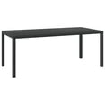 thumbnail image 1 of vidaXL Table de Jardin Noire 185x90x74 cm Aluminium et WPC, 1 of 4