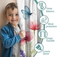 thumbnail image 3 of Blackout Kids Curtains,Flowers Butterfly Dragonfly Childrens Insulated Curtains Set Of 2,Bedroom Essentials,Toddler Room Decor 42x63in(106x160cm), 3 of 4
