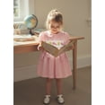 thumbnail image 5 of Toddler Little Baby Girl Easter Outfit Bunny Embroidery Smocked Dress Short Sleeve Doll Collar Bow Plaid Easter Dress Cute Summer Clothes, 5 of 9