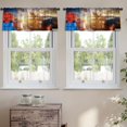 thumbnail image 2 of LALILO Kitchen Curtain Valance Exotic Aztec Birds Geometric Rod Pocket Window Curtain 52"x 18" Set of 2, 2 of 7