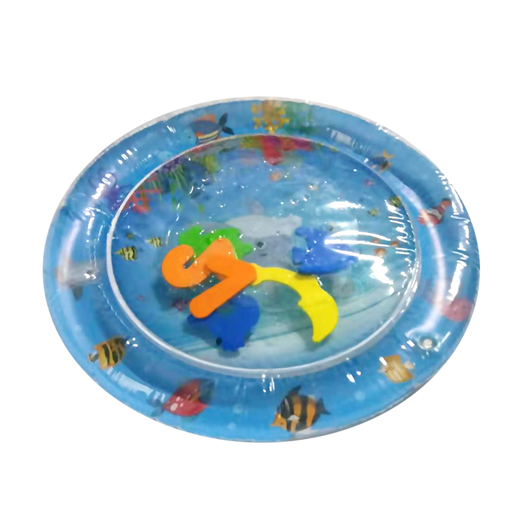 Kids Inflatable Water Mat Infants Toddlers Summer Round Cushion