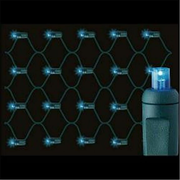 Reinders 134711-r Premium Grade 5mm LED Net Lights 100 Blue Holiday Lights String with Green Wire