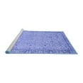 thumbnail image 2 of Ahgly Company Machine Washable Indoor Rectangle Abstract Blue Modern Area Rugs, 4' x 6', 2 of 4