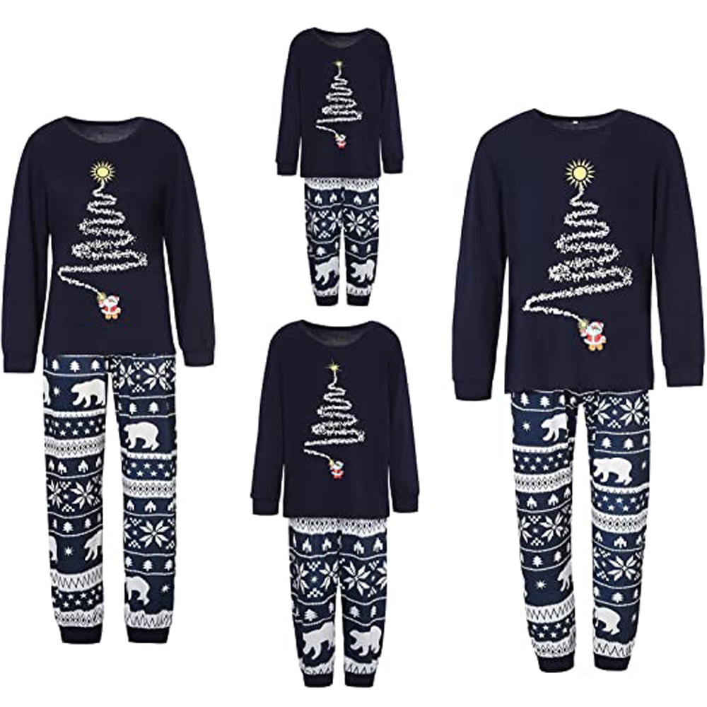 Caitzr Matching Family Pajamas For Women Men Christmas Holiday Cotton Pjs Mom And Dad Child Pyjamas Other