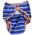 thumbnail image 1 of Kushies Swim Diaper, Large - Blue Ahoy Print, 1 of 1