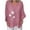 Pink tops for women, variant on Baikeli Order Again My Orders 2024 women's 2024 Summer Tops 3/4 Sleeve Shirts Casual Vneck T-Shirts Loose Floral Print Blouses Cotton Linen Pullover 3/4 Sleeve Blouses for Women