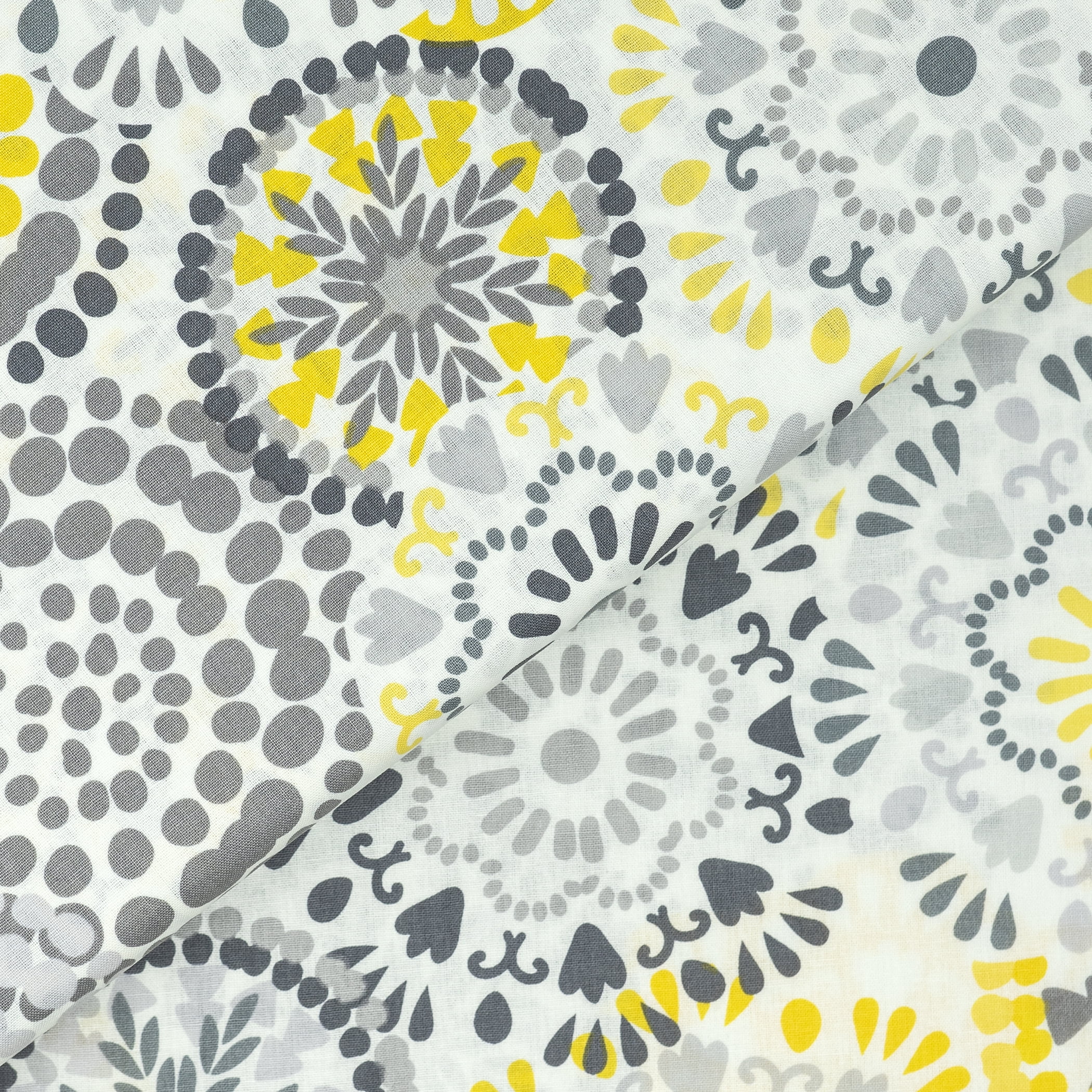 Waverly Inspirations By the Yard 100% Cotton Fabric Big Wheels, Steel, 44" Wide for Quilting & Sewing