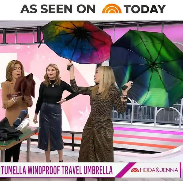 TUMELLA Strongest Windproof Travel Umbrella (Compact, Superior