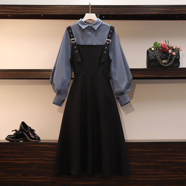 Sling vestido de dos piezas nueva red de primavera camisa de moda roja con falda retro francesa victorianapangjing