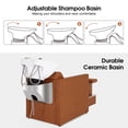 thumbnail image 2 of BarberPub Backwash Shampoo Chair Salon Hair Washing Station with Ceramic Shampoo Bowl, Footrest 9083, 2 of 9