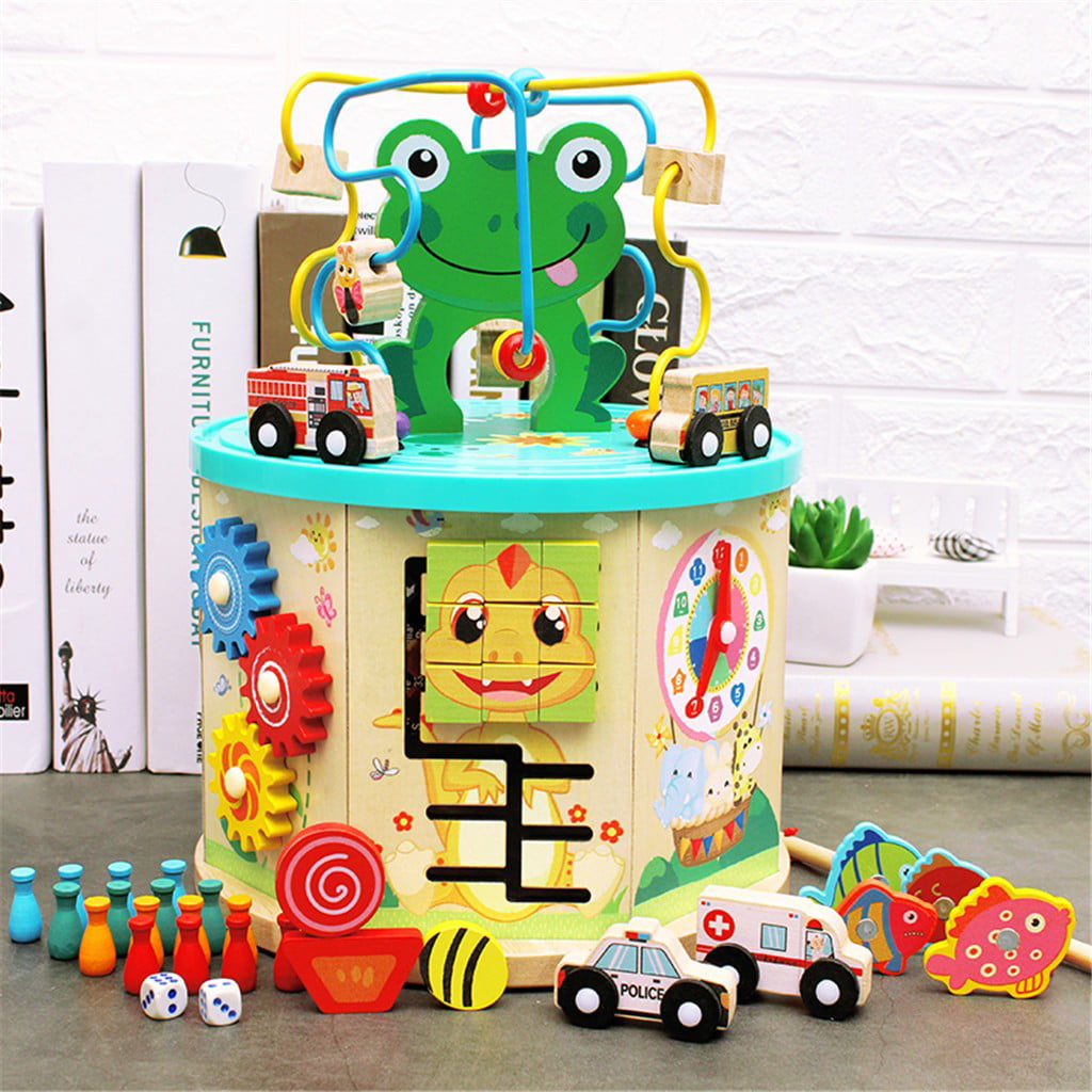 Super Fun Activity Box Beaded Maze Multi-Function Educational Children's Toys 