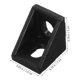 thumbnail image 2 of Houderco 10Ud Soportes En L Para Perfil De Aluminio 2020 Con Agujeros Ranurados Y Acabado Negro, 2 of 7