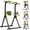 Black-Yellow, variant on Fahuac Power Tower Pull Up Bar Station, 10-Level Adjustable Height Dip Station, Heavy-duty Frame Structure,Multi-Functional Home Gym Strength Training Equipment