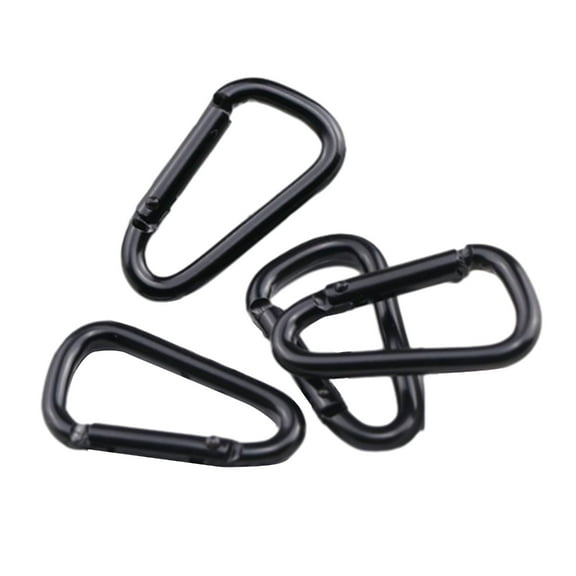 4Pcs Small Carabiner Clips Aluminum Alloy Spring Hooks Outdoor Camping D Rings Clip Hook
