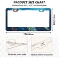 thumbnail image 2 of Sea Turtle License Plate Frames - Universal Aluminum License Plate Covers with Screws, 2 Pack Holder Car Accessories for Front and Rear Plates Home Decor, 2 of 6