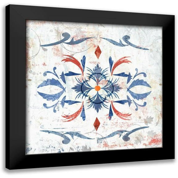 Isabelle Z 12x12 Black Modern Framed Museum Art Print Titled - Echos I
