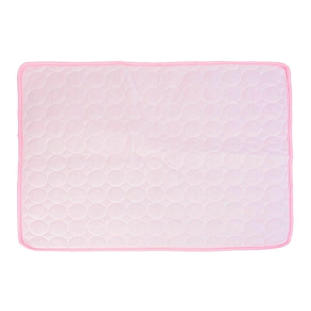 Alfombrilla De Enfriamiento Para Perros Mascota Almohadilla De Enfriamiento Automático Transpirable Para Perreras En Interiores Libre - Pink_50x40cm Rosa_50x40cm Colco Manta autorefrigerante de verano
