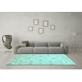 thumbnail image 3 of Ahgly Company Indoor Rectangle Oriental Light Blue Modern Area Rugs, 6' x 9', 3 of 4