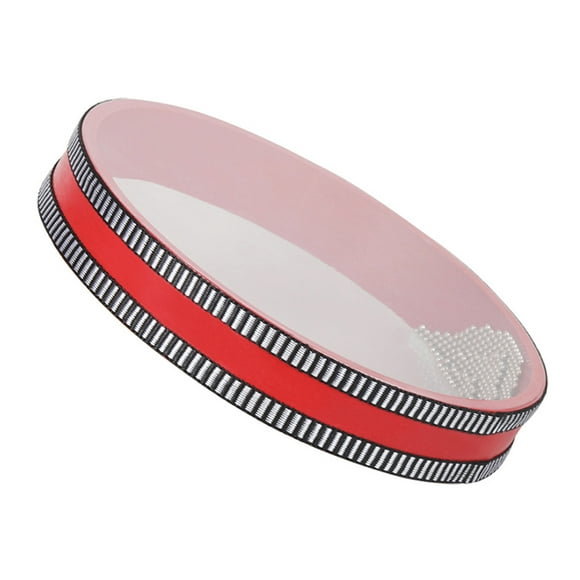 Tambor de percusión 8 Pulgadas Madera Sólida Ola Oceánica Tambor Mar Tambor Marco Tambor Suave Mar Sonido Musical Juguete Rojo Tomshoo Tambor de percusión