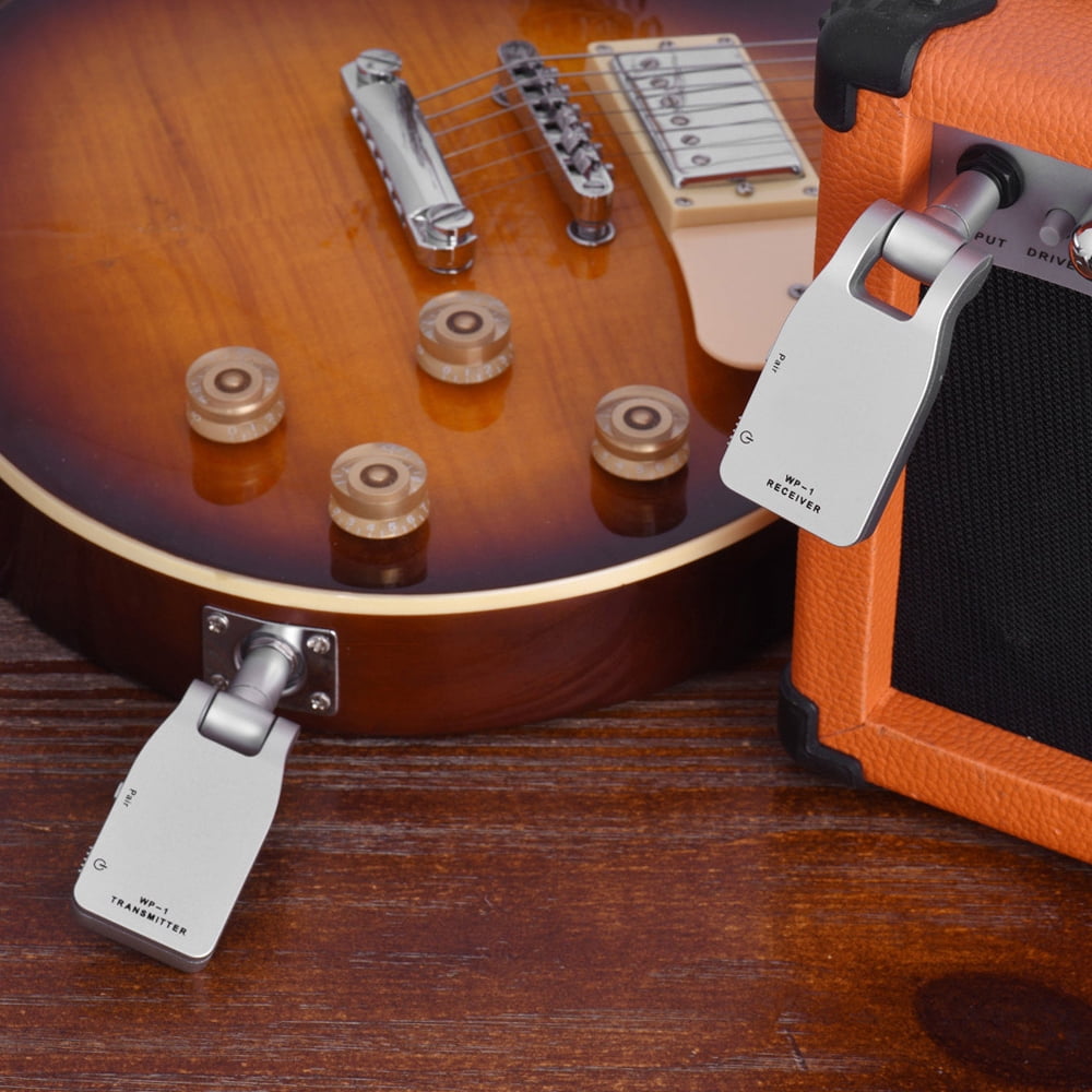 2.4G Wireless Guitar System with Built-in Rechargeable Battery & Receiver, 30M Transmission Range, Suitable for Electric Guitar and Bass