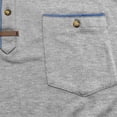 thumbnail image 4 of pstuiky Camisa de manga corta para hombre, Camisa tipo blusa de manga corta con cuello vuelto y botones de color para hombre camisetas de hombre xxl, 4 of 6
