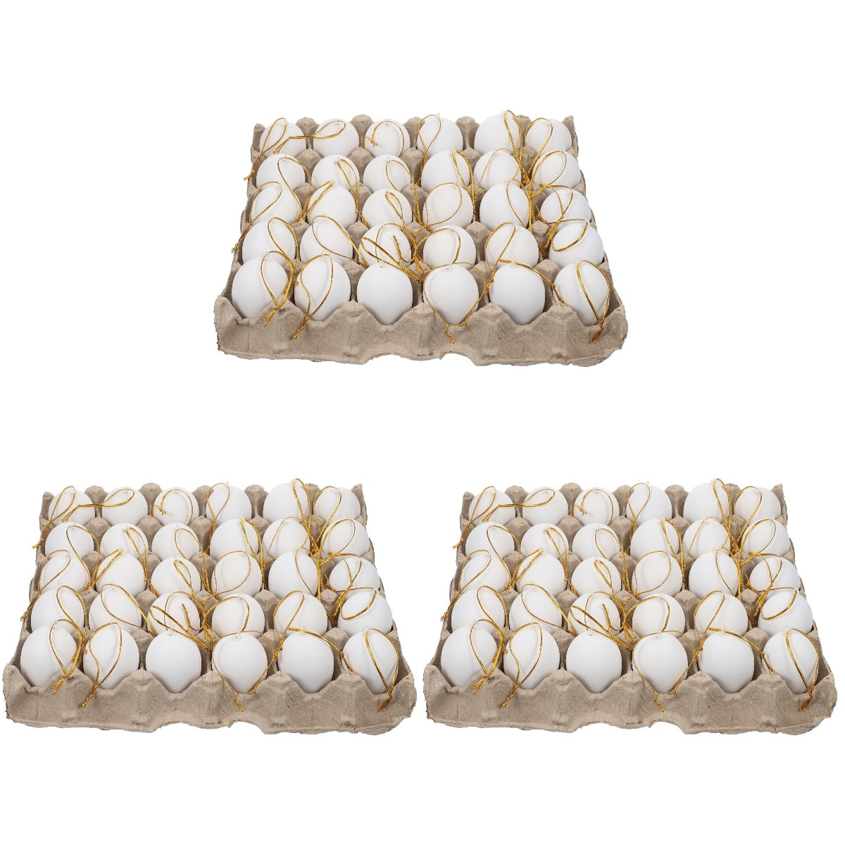 3 Sets Fake Eggs for Dying Simulated Tray Easter Decorating Tools