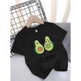 thumbnail image 1 of Adorable Avocado 'Let's Cuddle' Graphic Tee for Youngsters Girls - Comfy Cotton Blend, Casual Short Sleeve Crew Neck T-Shirt, Perfect for Summer, 1 of 5