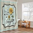 thumbnail image 6 of Shower Curtain for Bathroom Sunflower Country Flower Farm Plant Waterproof Bath Curtains Shower Curtains with Hooks,Bee Gradient Tartan Bathroom Curtain Privacy Drapes for Bathtubs Toilet 72x72in, 6 of 9